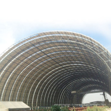 Entrepôt préfabriqué Construction de construction Structure d&#39;espace de construction Rangement de charbon Rooft Toit aux Philippines